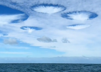 Extrañas nubes con agujeros en el cielo de florida explicadas por la NASA