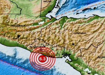 Sismo de magnitud 6.3 sacude El Salvador