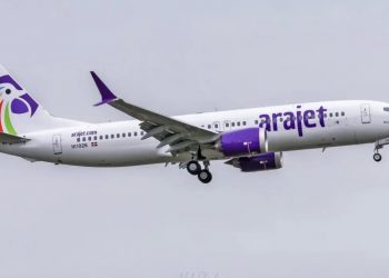 Aerolínea Arajet aterriza su primer vuelo en Nueva York