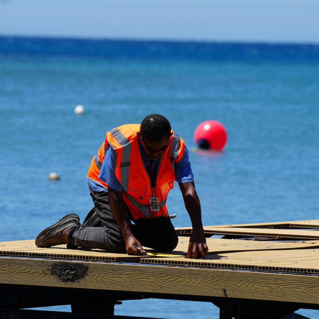 Apordom inicia trabajos de mantenimiento del muelle turístico y pesquero de Palenque