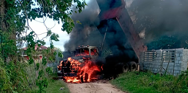 Padre e hijo pierden la vida en incendio de camión en Higüey