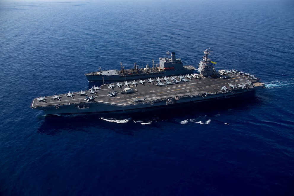 El USS Gerald R. Ford, el mayor portaaviones de EE.UU., llega al Caribe