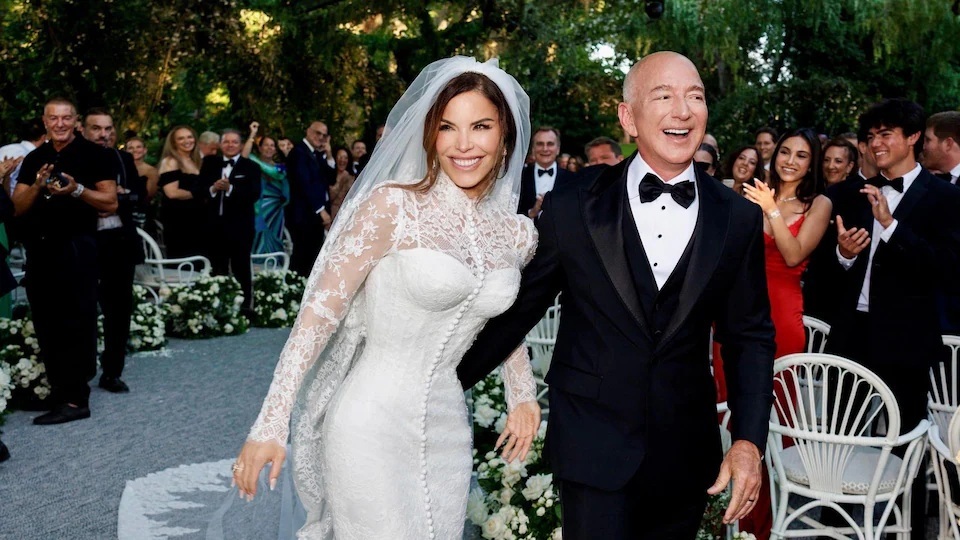 ¡Felizmente casados! Jeff Bezos y Lauren Sánchez se dan el "sí, quiero"