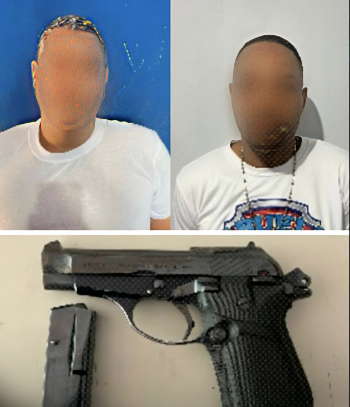 Santiago bajo control: Policía recupera arma y arresta dos implicados