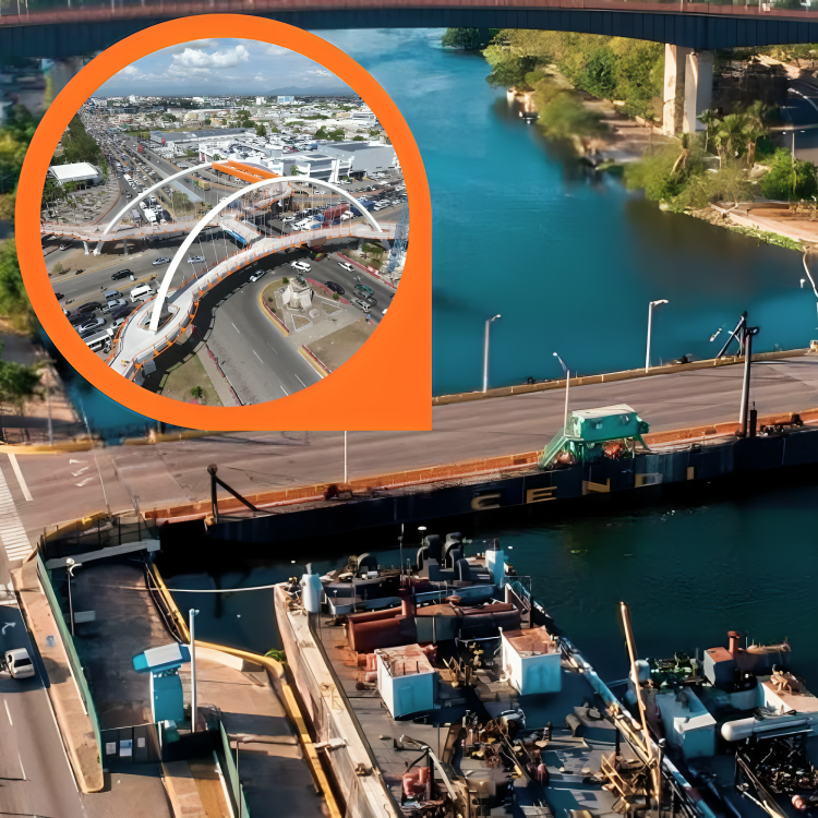 Puente flotante cerrado y trabajos Máximo Gómez en arreglo este sábado
