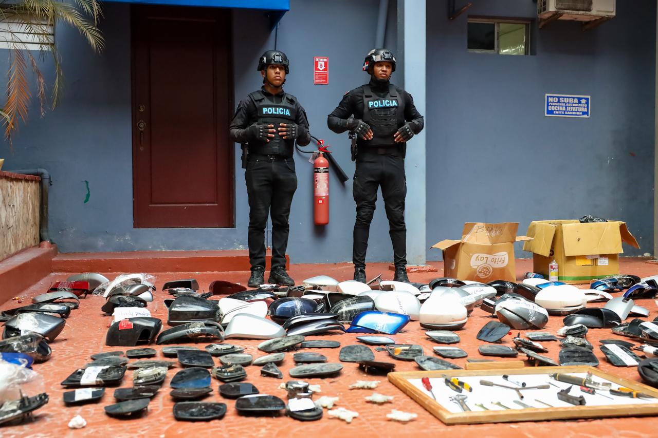 Desmantelan red dedicada al robo y venta de piezas de vehículos en el Gran Santo Domingo