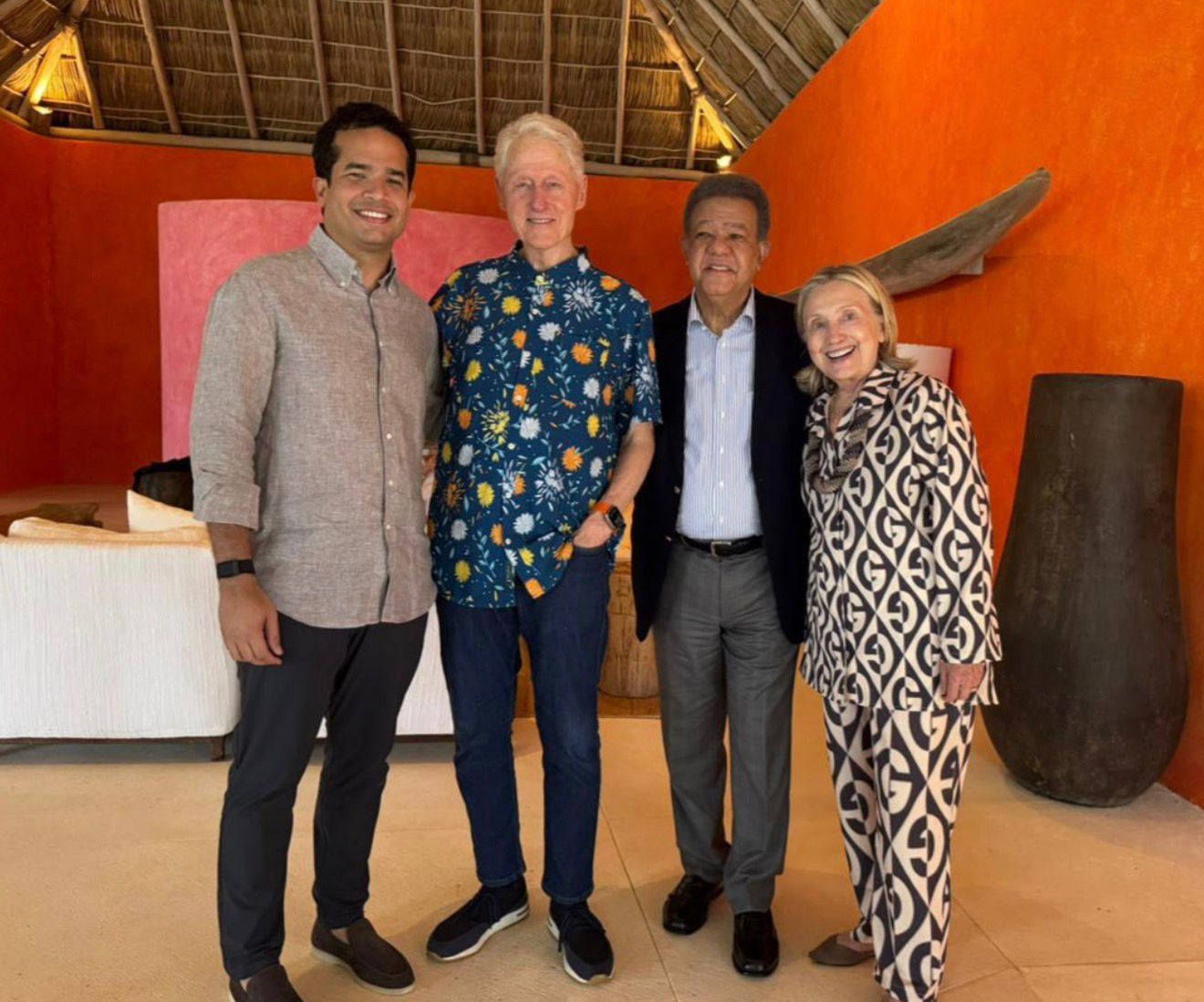 Bill Clinton se reúne en Punta Cana con Leonel y Omar Fernández