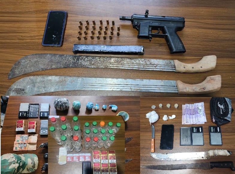 Dos detenidos y varias incautaciones durante operativos policiales en Barahona