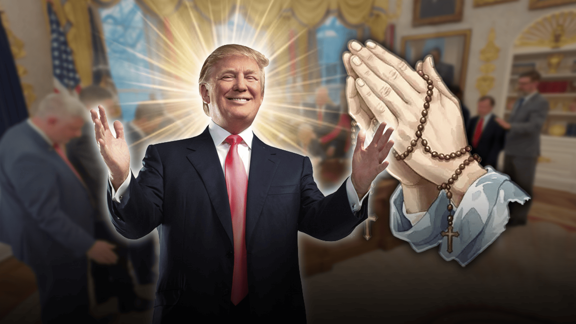 Pastores rezan con Trump en la Casa Blanca por la ofensiva contra Irán