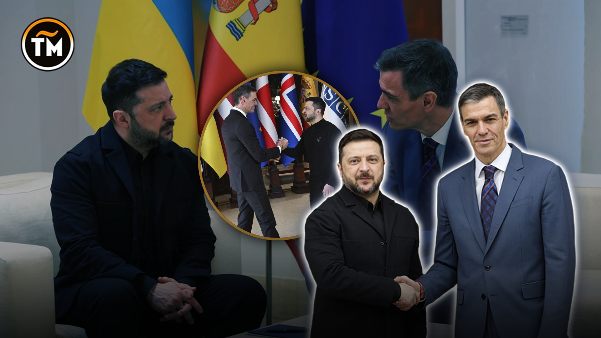 Pedro Sánchez anuncia ayuda de 1.000 millones a Ucrania durante visita de Zelenski