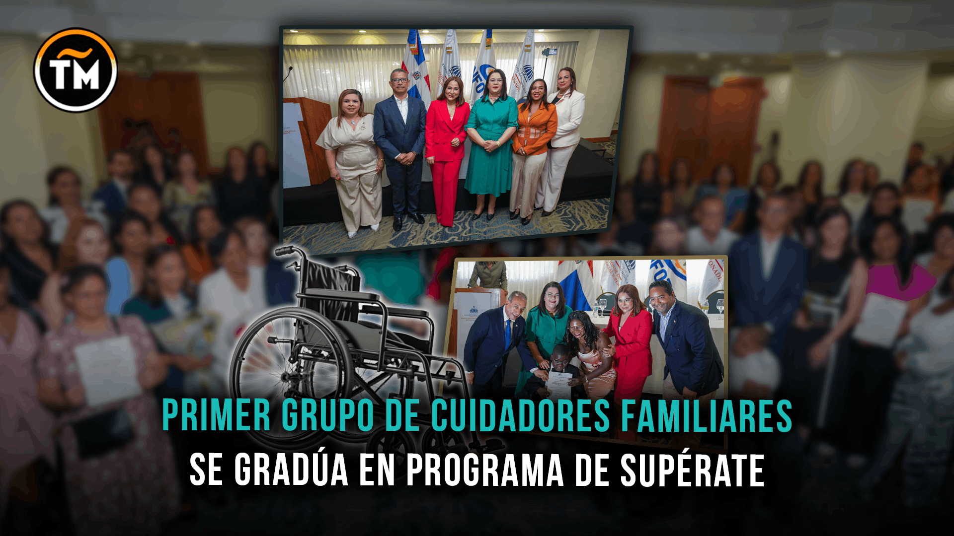 Supérate gradúa a 55 madres y padres en cuidados para personas con discapacidad