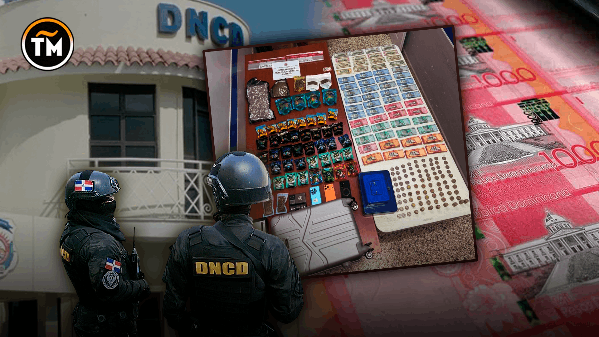 Microtráfico: DNCD detiene a “El Meca” con drogas y dinero en Santiago