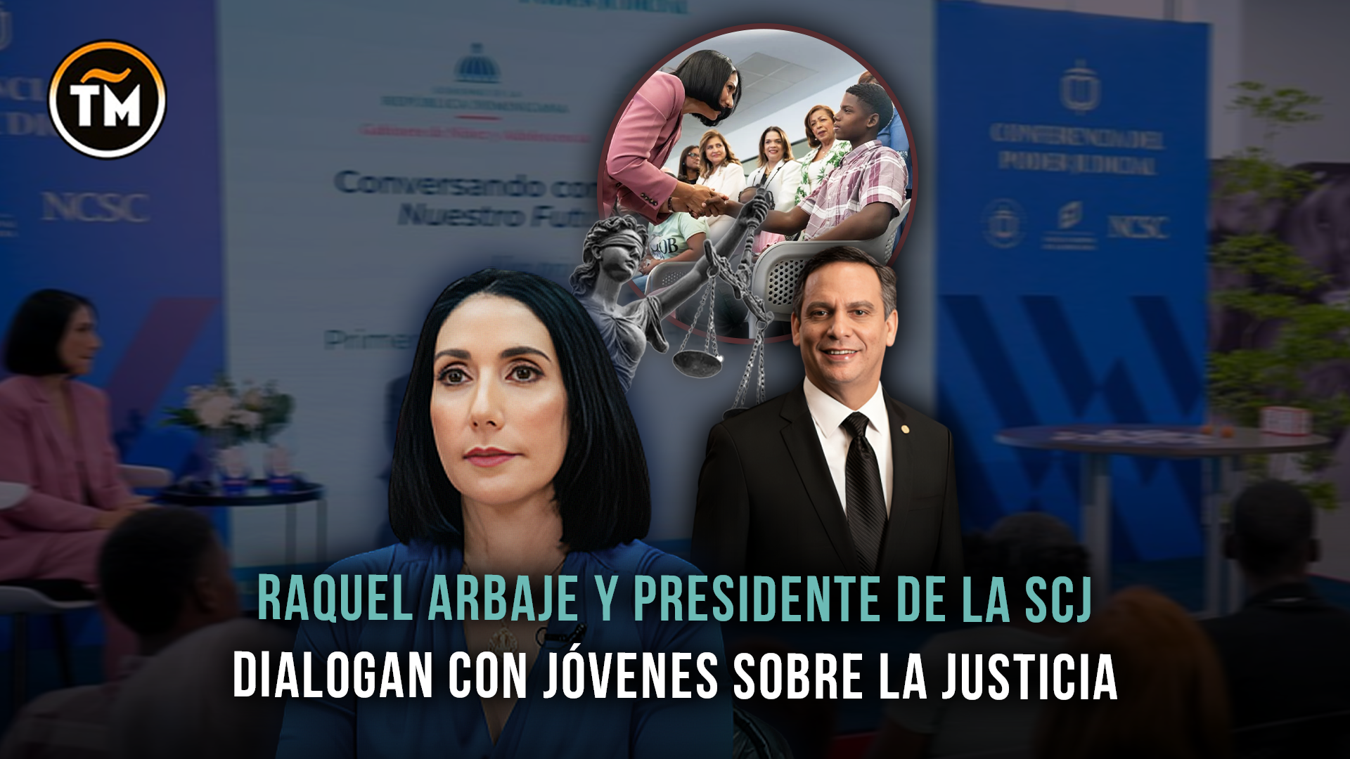 Raquel Arbaje y Henry Molina dialogan con jóvenes sobre la justicia